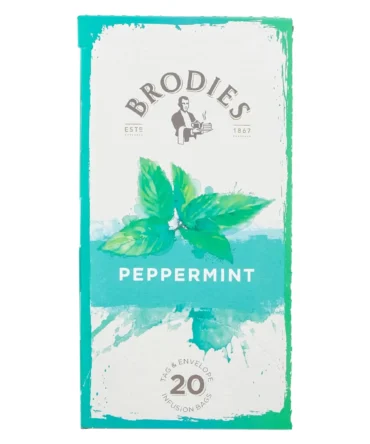 Brodies Trà Peppermint Hộp Giấy (Peppermint Tea) - 20 Túi Trà - 40g