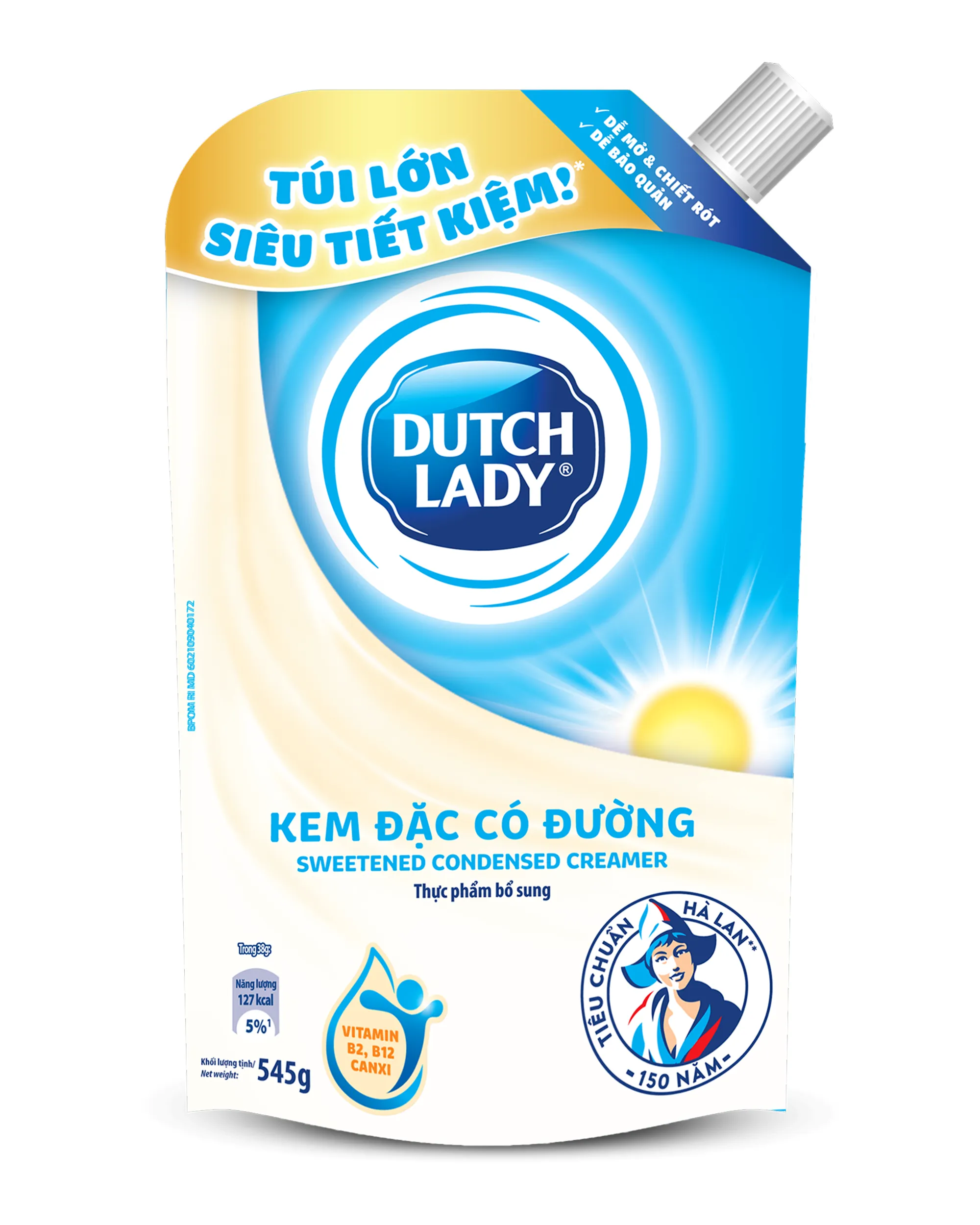 Dutch Lady Kem Đặc Có Đường Dạng Túi - 545g