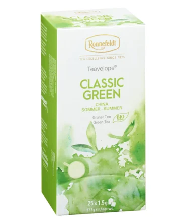 Ronnefeldt Trà Classic Green Hộp Giấy (Classic Green Teavelope) - 25 Túi Trà - 37,5g