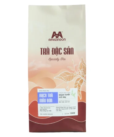 Amazingon Trà Đặc Sản Bạch Trà Mẫu Đơn (White Tea) - 150g