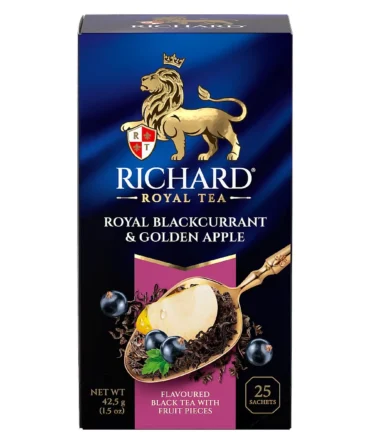 Richard Royal Trà Đen Hương Nho Đen Và Táo (Royal Blackcurrant & Golden Apple) - 25 Túi Trà - 42,5g