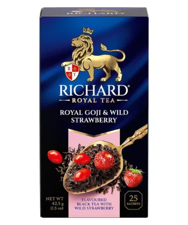 Richard Royal Trà Đen Hương Kỷ Tử Và Dâu Rừng (Royal Goji & Wildstrawberry) - 25 Túi Trà - 42,5g