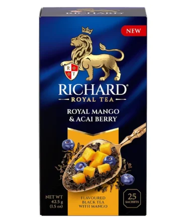Richard Royal Trà Đen Hương Xoài Và Acai Berry ( Royal Mango & Acai Berry) - 25 Túi Trà - 42,5g