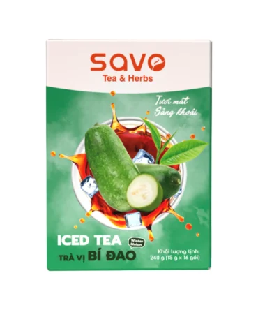 Savo Tea & Herbs Trà Hòa Tan Iced Tea Bí Đao (Winter Melon) - 16 Gói - 240g