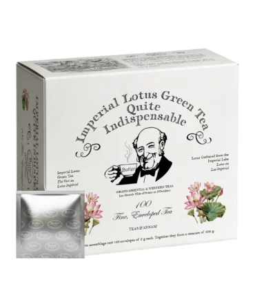 Butler Teas Trà Sen Việt Nam Imperial Lotus Green Tea Quite Indispensable - 100 Túi Lọc - 200g - Có Túi