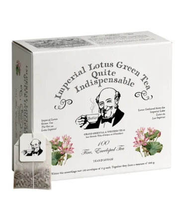 Butler Teas Trà Sen Việt Nam Imperial Lotus Green Tea Quite Indispensable - 100 Túi Lọc - 200g - Không Túi
